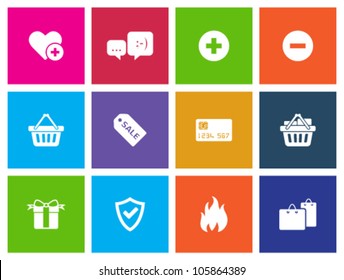 E-commerce Icon Series In Metro Style