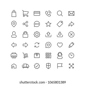 E-commerce icon set