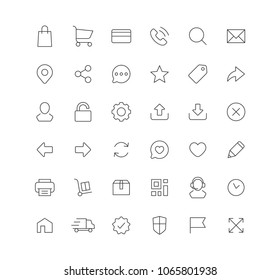 E-commerce icon set