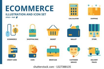 Ecommerce icon set