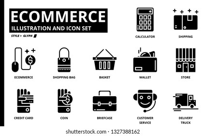 Ecommerce icon set