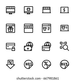 E-commerce icon set