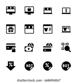 E-commerce icon set