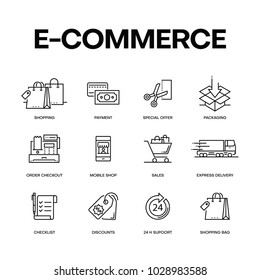 E-COMMERCE ICON SET CONCEPT