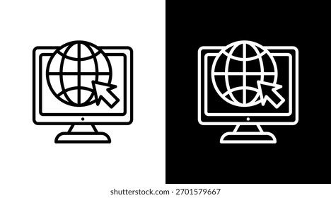 Comercio electrónico con diseño de conjunto de iconos