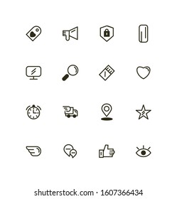 E-commerce icon set design for website and mobile icons