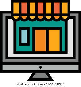 Ecommerce - Ecommerce icon set. High quality filled outline vector illustration for website and mobile application.