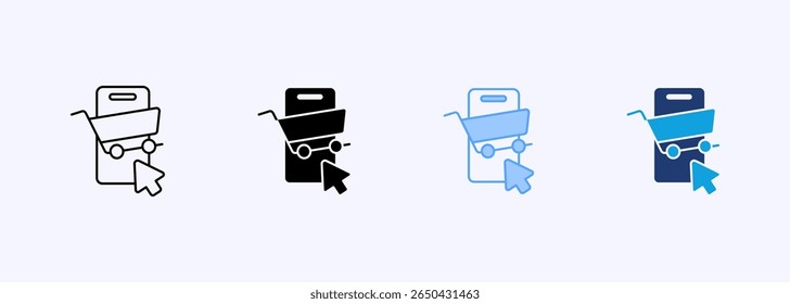 E-Commerce Icon Set Multiple Style Collection