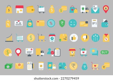 e-commerce icon set vector icon