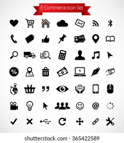 E-commerce icon set vector