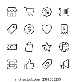 Ecommerce icon set vector illustration