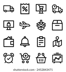 E-commerce icon set vector illustration