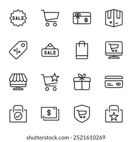 Ecommerce icon set vector illustration