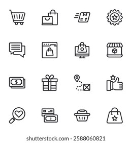 Ecommerce icon set vector illustration