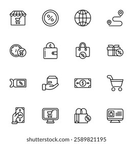 Ecommerce icon set vector illustration