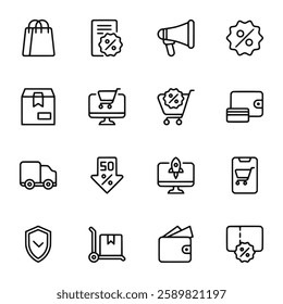 Ecommerce icon set vector illustration