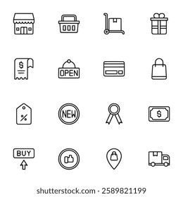 Ecommerce icon set vector illustration