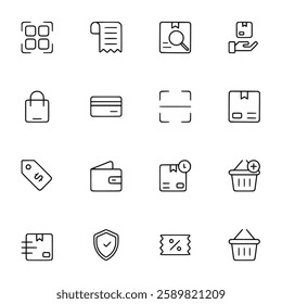 Ecommerce icon set vector illustration