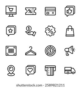 Ecommerce icon set vector illustration