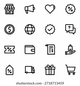 ECommerce icon set vector illustration