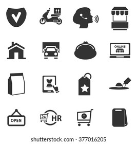 E-commerce icon set for web sites and user interface
