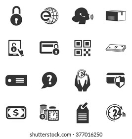 E-commerce icon set for web sites and user interface