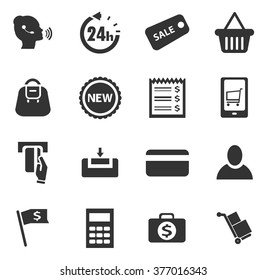 E-commerce icon set for web sites and user interface