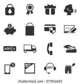 E-commerce icon set for web sites and user interface