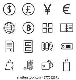 E-commerce icon set for web sites and user interface