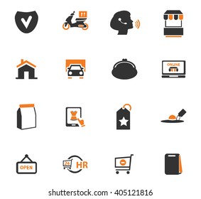 E-commerce icon set for web sites and user interface