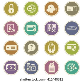 E-commerce icon set for web sites and user interface