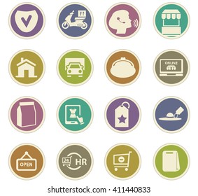 E-commerce icon set for web sites and user interface