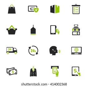 E-commerce icon set for web sites and user interface