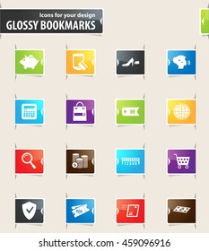 E-commerce icon set for web sites and user interface