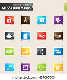 E-commerce icon set for web sites and user interface