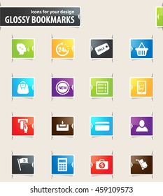 E-commerce icon set for web sites and user interface