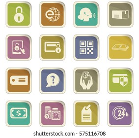 E-commerce icon set for web sites and user interface