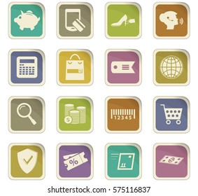 E-commerce icon set for web sites and user interface