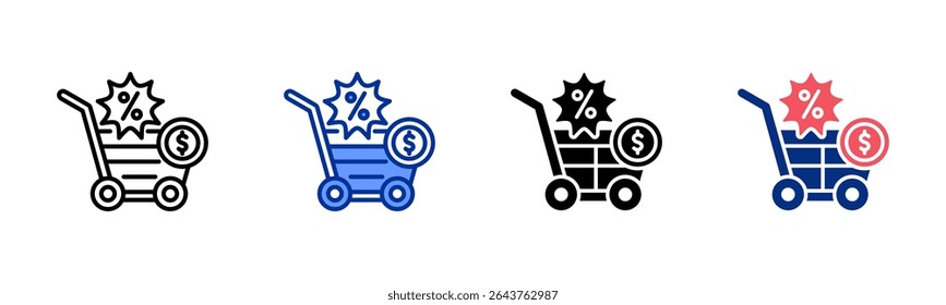 E-Commerce icon sheet multiple style collection