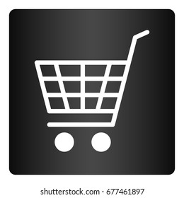 Ecommerce icon, shopping cart, vector illustration.