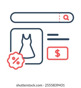 Ecommerce icon. shopping, ecommerce, marketplace, payment, purchase, online, store, web, buy, order. Vector icon illustration