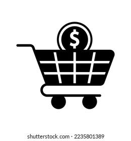 Icono de Ecommerce. inicio de sesión para concepto móvil y diseño web. ilustración vectorial