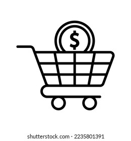 Ecommerce icon. sign for mobile concept and web design. vector illustration