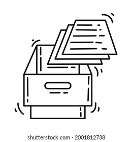 E-Commerce Icon-Speicher . handgezeichnete Icon Set, Umriss Schwarz, Doodle Symbol, Vektorsymbol-Design.