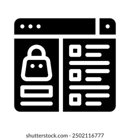 E-Commerce-Symbol mit Stilsymbol