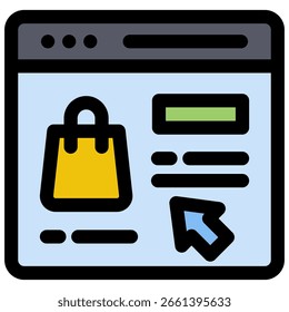 Ecommerce icon symbol. Vector illustration