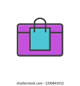 e-commerce icon vector filled outline