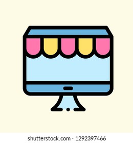E-Commerce Icon Vector Graphic Download Template Modern