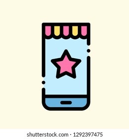 E-Commerce Icon Vector Graphic Download Template Modern