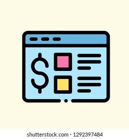 E-Commerce Icon Vector Graphic Download Template Modern
